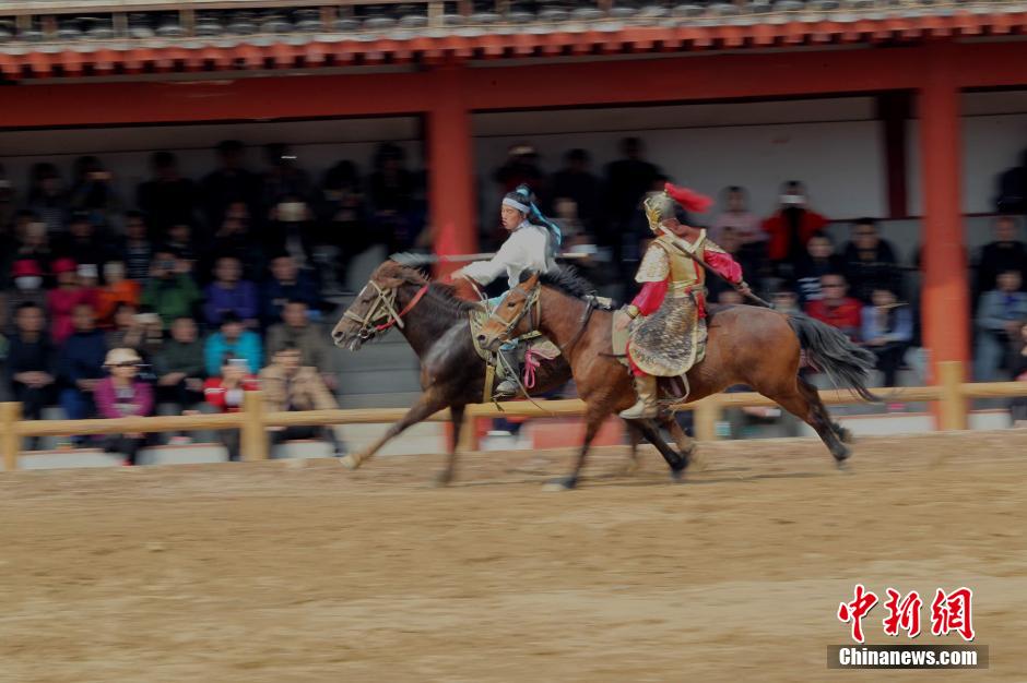 Warriors on horseback