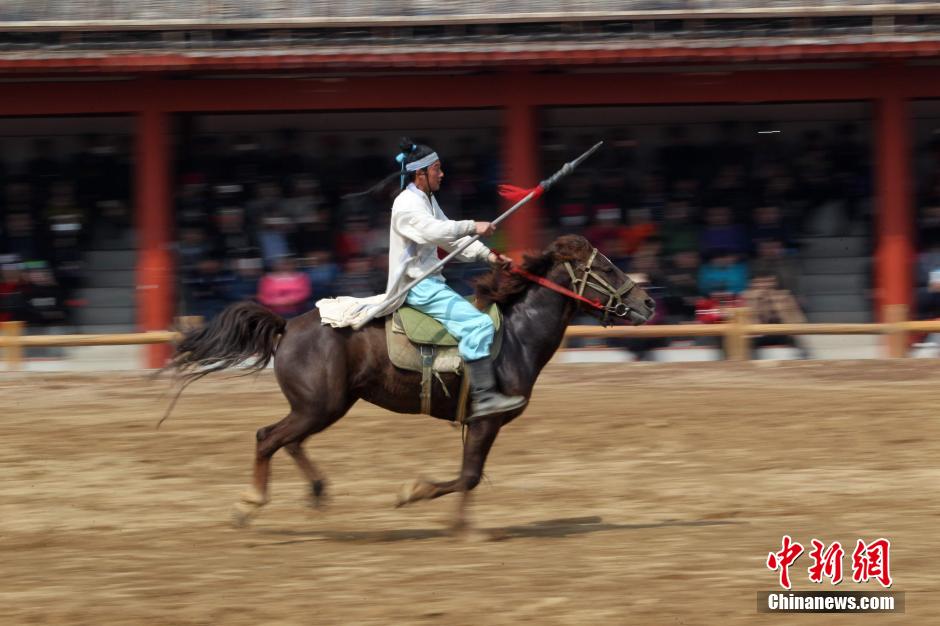 Warriors on horseback