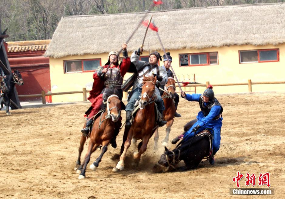 Warriors on horseback