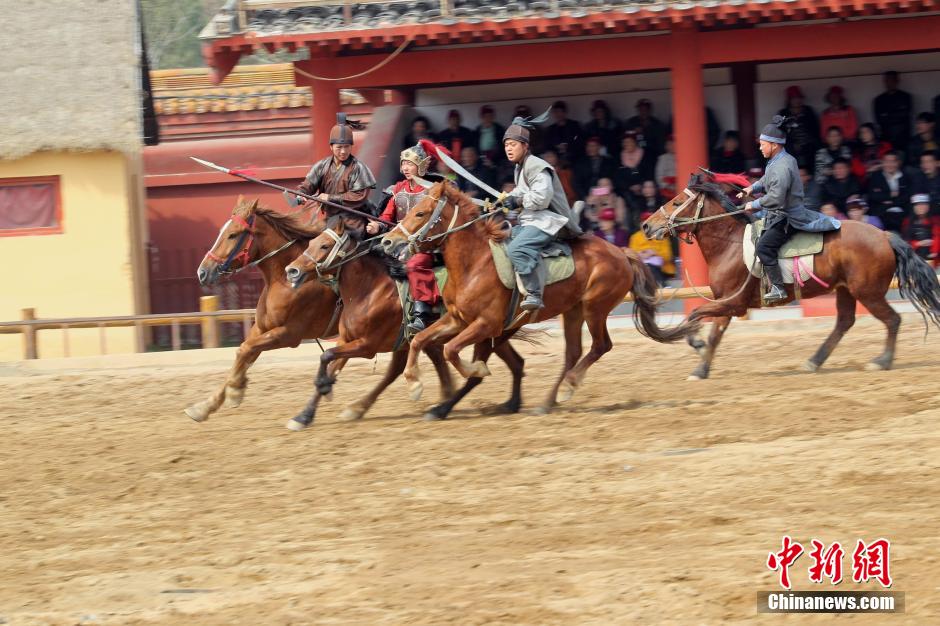 Warriors on horseback