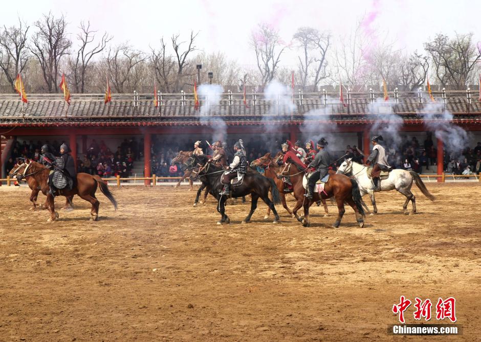 Warriors on horseback