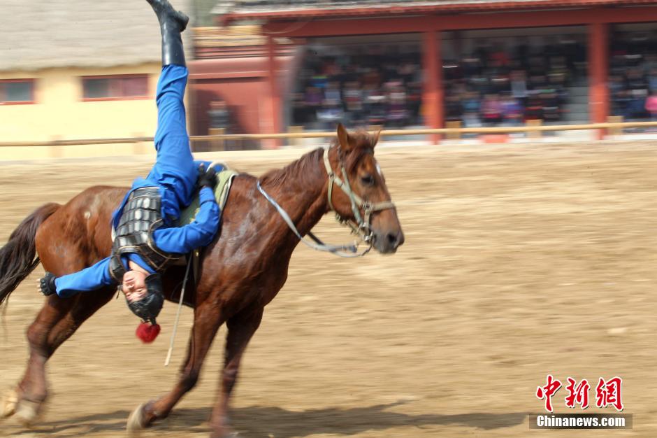 Warriors on horseback