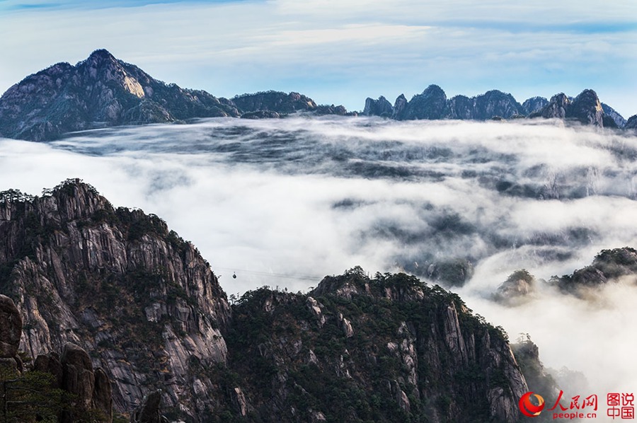 Sea of clouds in Huangshan