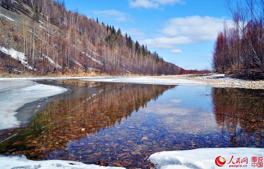 Coldest town in China embraces spring