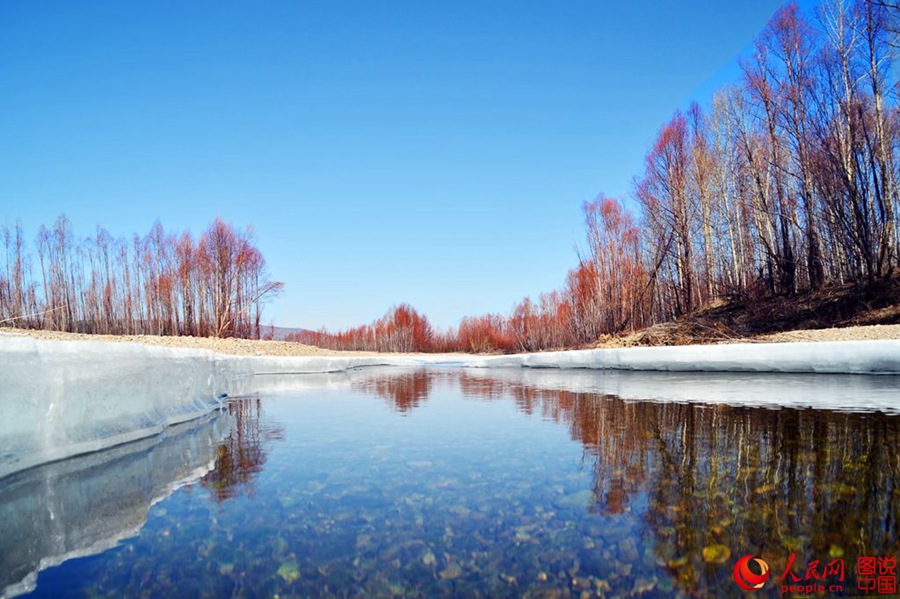 Coldest town in China embraces spring