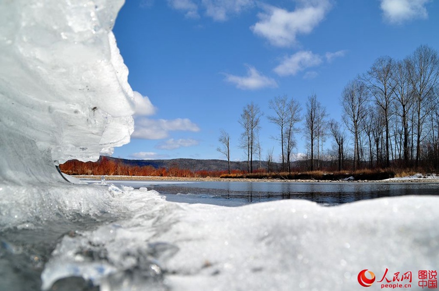 Coldest town in China embraces spring