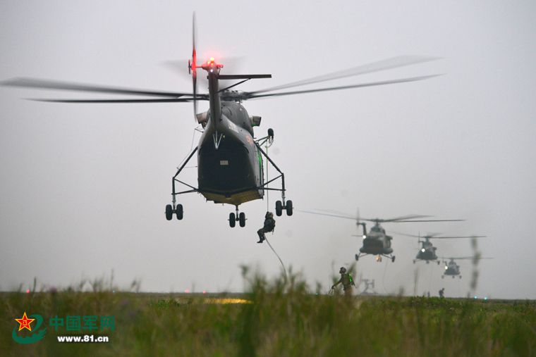 Army aviation conducts day and night landing training