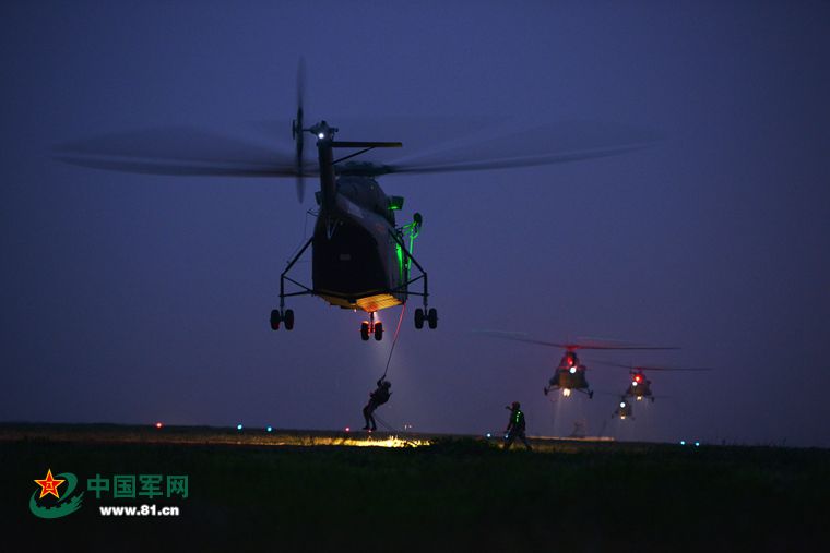 Army aviation conducts day and night landing training