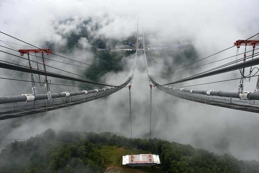 Asia's longest and highest suspension bridge to open to traffic
