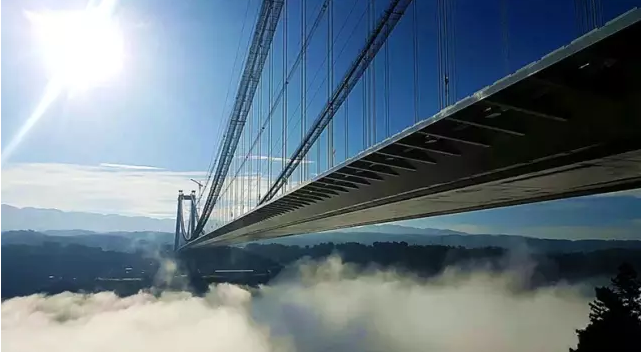 Asia's longest and highest suspension bridge to open to traffic