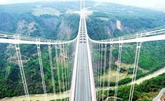 Asia's longest and highest suspension bridge to open to traffic