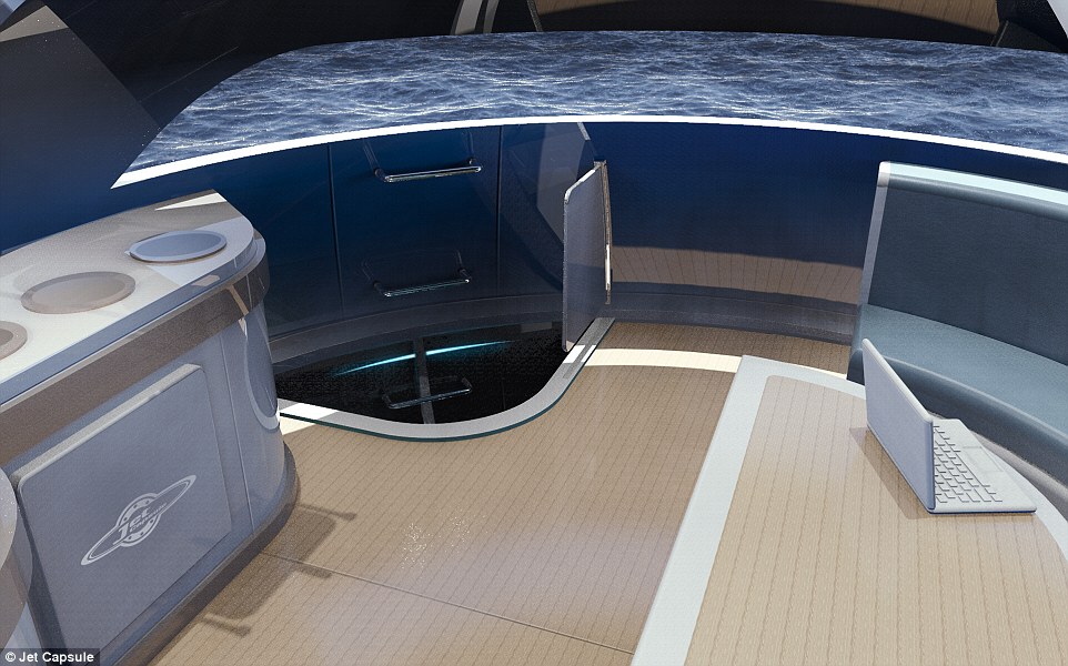 Out of this world! Futuristic UFO-shaped yacht has its own garden and a stunning underwater viewing deck 