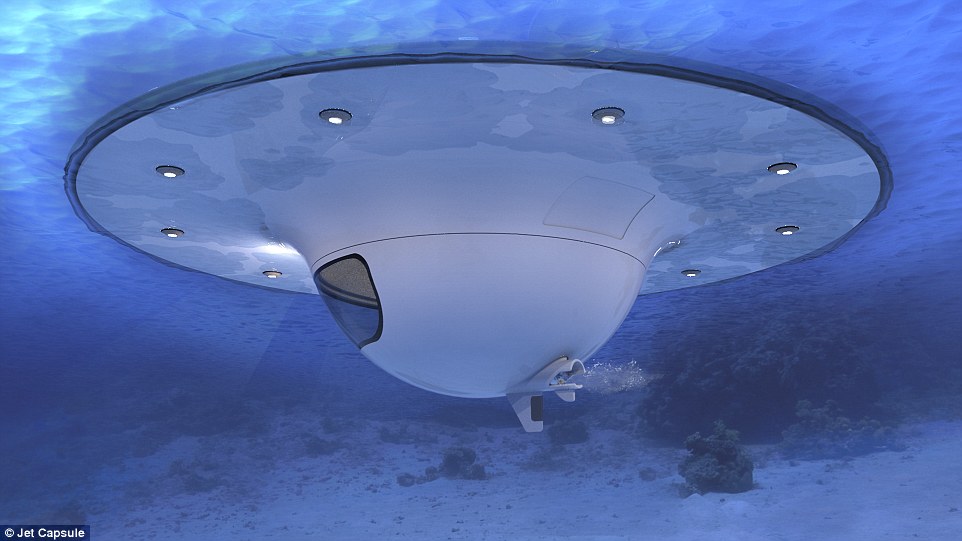 Out of this world! Futuristic UFO-shaped yacht has its own garden and a stunning underwater viewing deck 