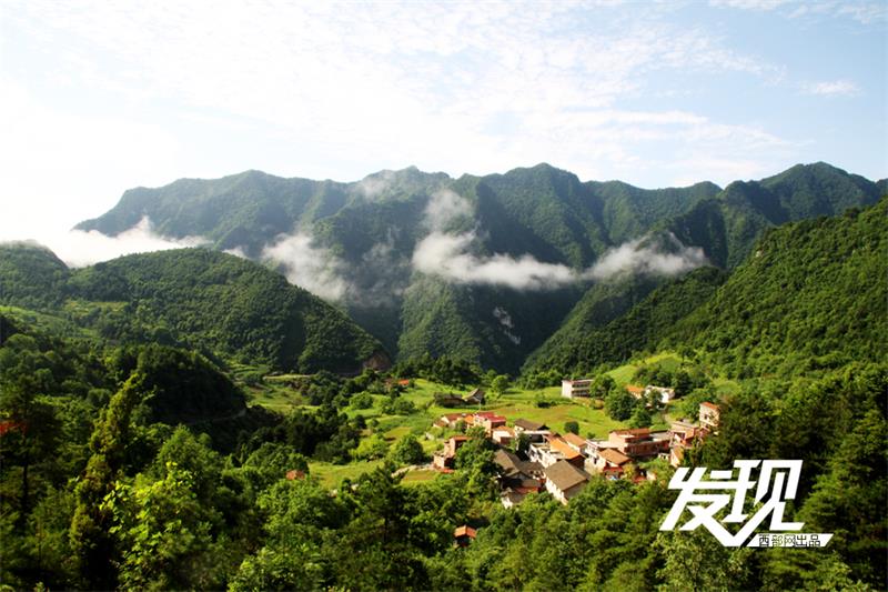 Beautiful scenery of Xunyang county in Shaanxi province