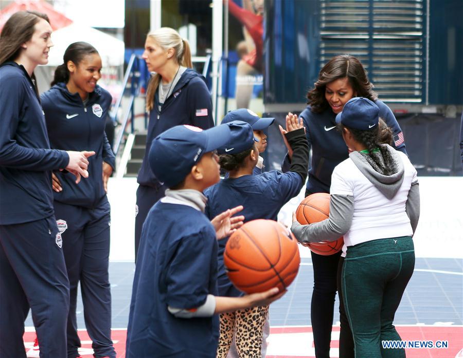 Michelle Obama kicks off 100-day countdown to Rio Olympics with U.S. Olympians