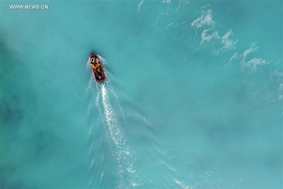 Daily lives of fishermen on Zhaoshu Island of Qilianyu Islands in south China