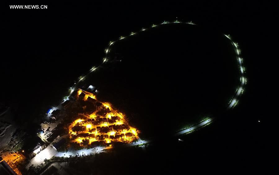 Daily lives of fishermen on Zhaoshu Island of Qilianyu Islands in south China