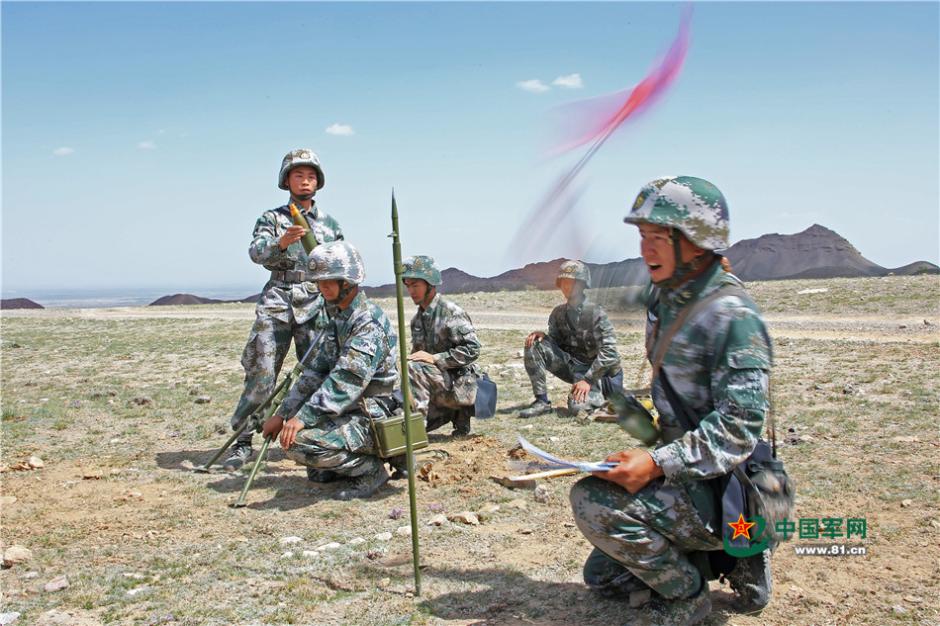 Stunning photos of mortars firing