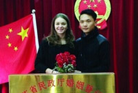 French girl ties the knot with Chinese boy