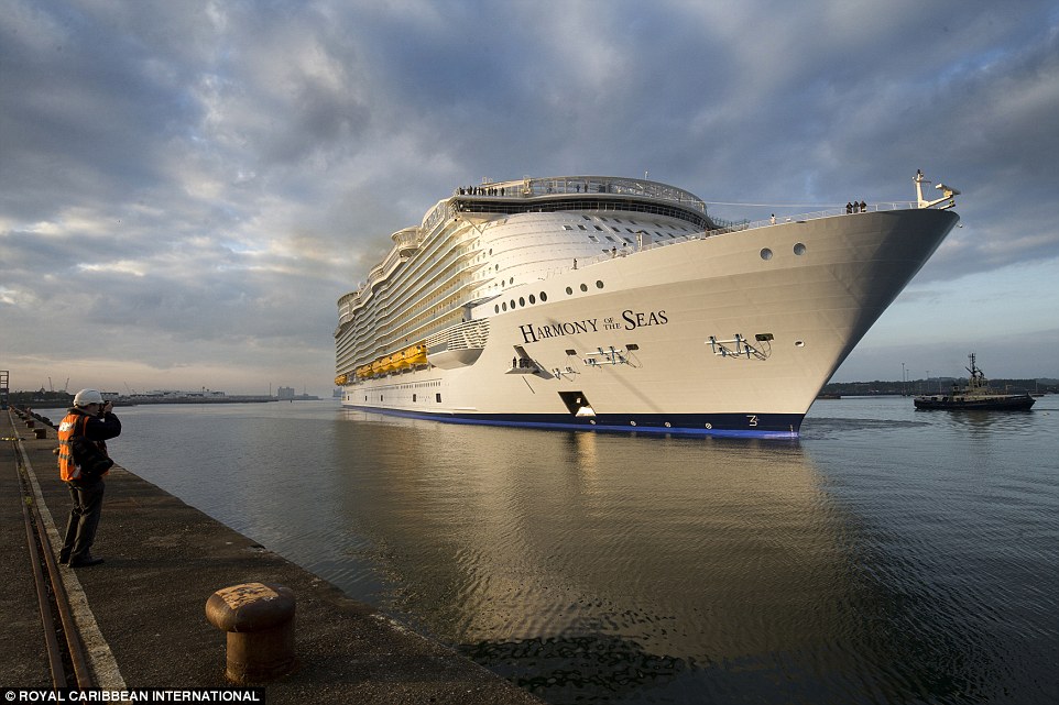 World’s biggest cruise ship Harmony of the Seas to  start maiden voyage 