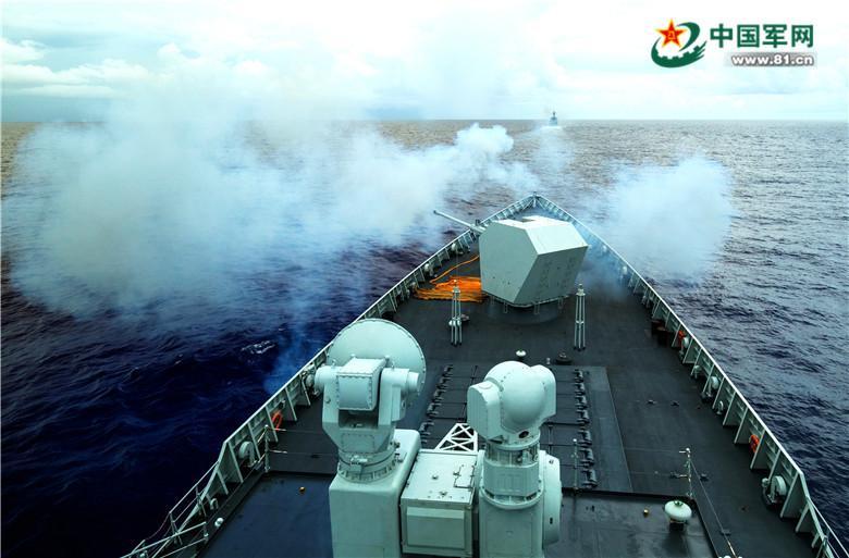 South Sea Fleet conducts live fire shooting in Western Pacific Ocean 