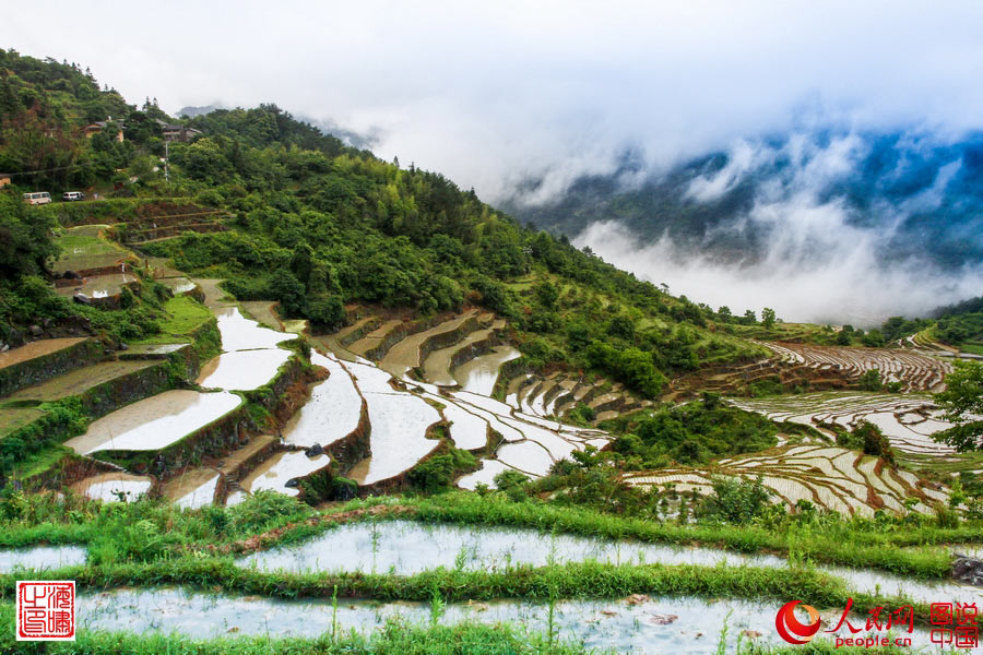 Splendid scenery of Wuyin terrace