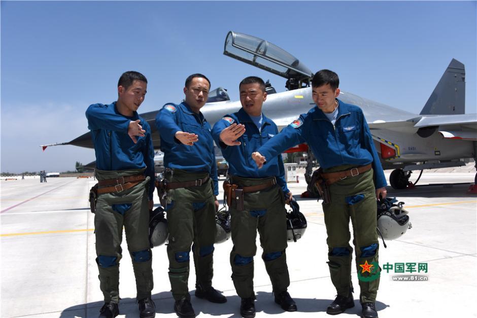 PLA Air Force conducts military drill