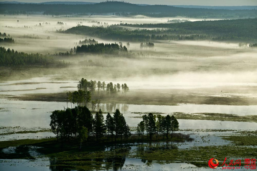 Intoxicating scenery of Nanwenghe Wetland