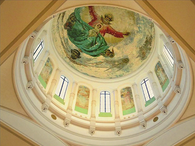 Fresco paintings discovered in Shanghai church