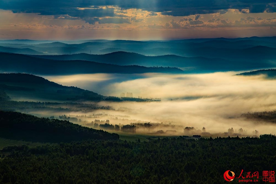 Idyllic dawn in Greater Khingan