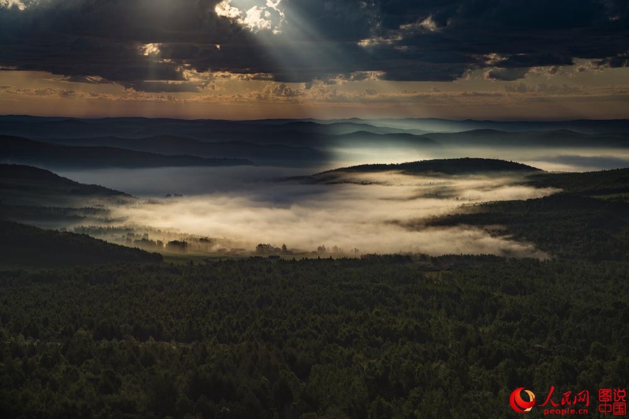 Idyllic dawn in Greater Khingan