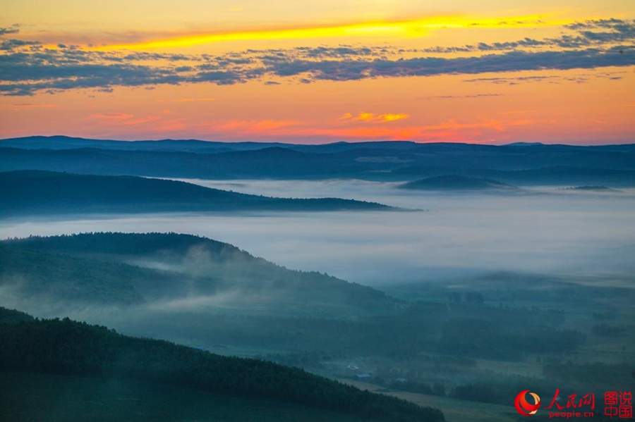 Idyllic dawn in Greater Khingan