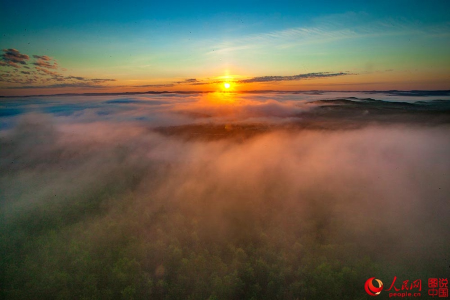 Idyllic dawn in Greater Khingan