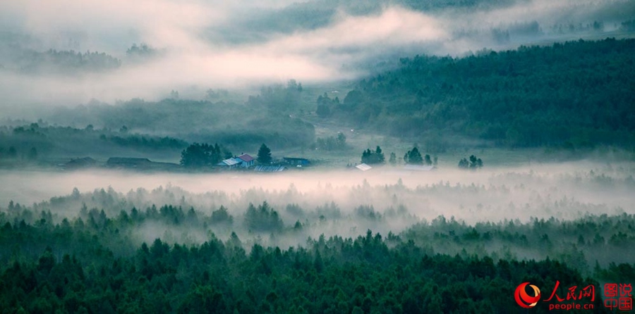 Idyllic dawn in Greater Khingan