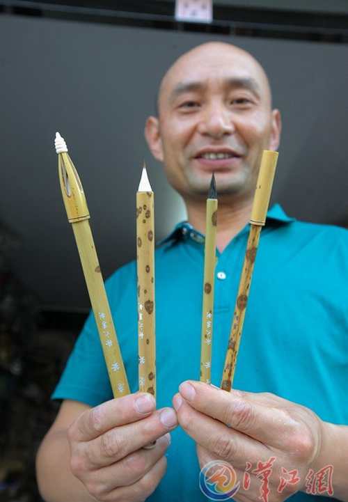 Xiangyang’s famous pen-maker reproduces writing brushes of the Jin and Tang Dynasties