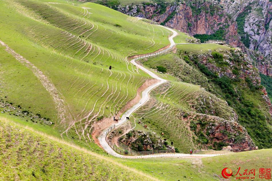 Fascinating scenery of Kuokesu Grand Canyon in NW China