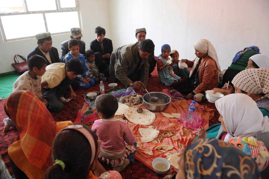 Xinjiang villagers relocated after landslide