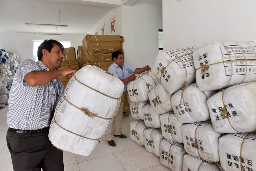 Xinjiang villagers relocated after landslide