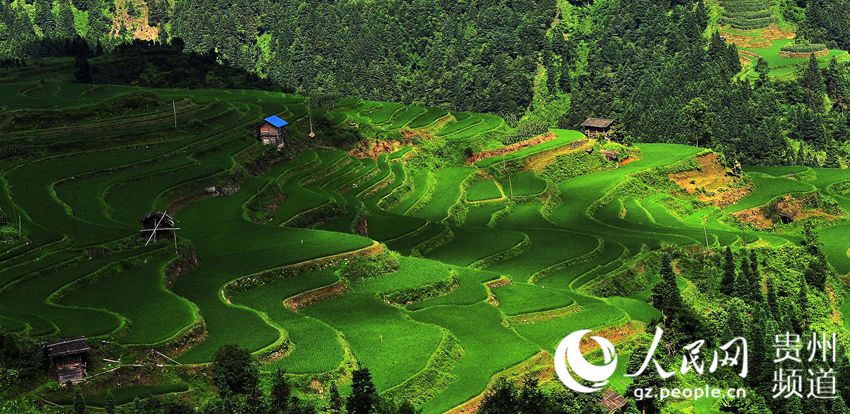 Picturesque scenery of Miao village in Guizhou