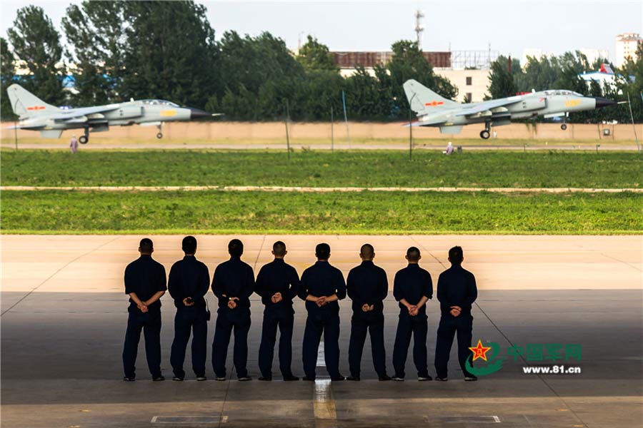 PLA air force pilots in training