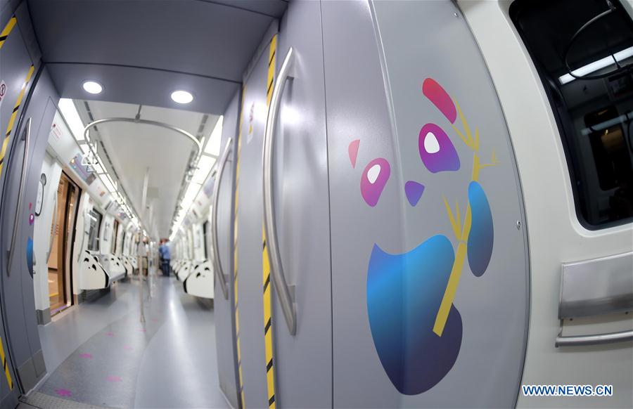 Panda subway train debuts in bear's home province