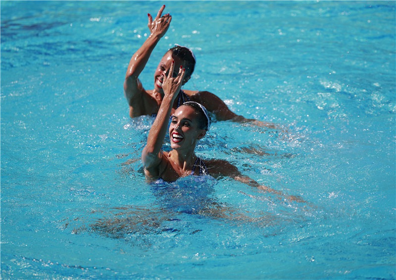 Chinese synchronized swimming duo advances into final