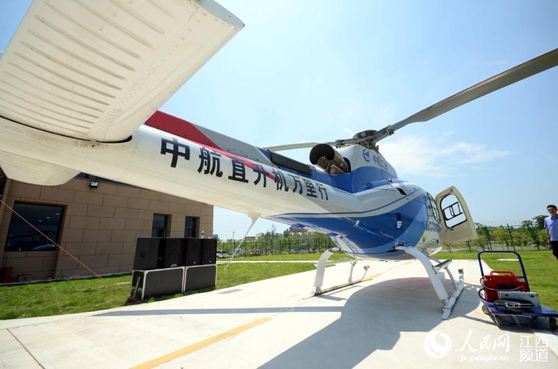 Chinese-made helicopters fly into the sky