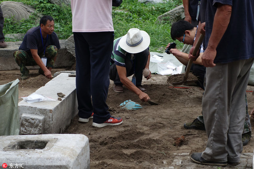 Online broadcast of Yuanmingyuan archaeological excavation made over social media