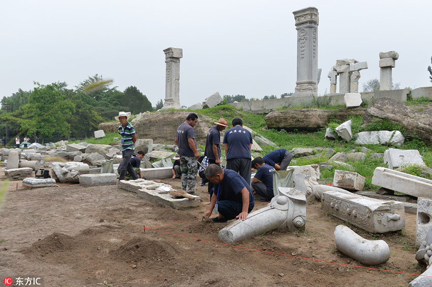 Online broadcast of Yuanmingyuan archaeological excavation made over social media