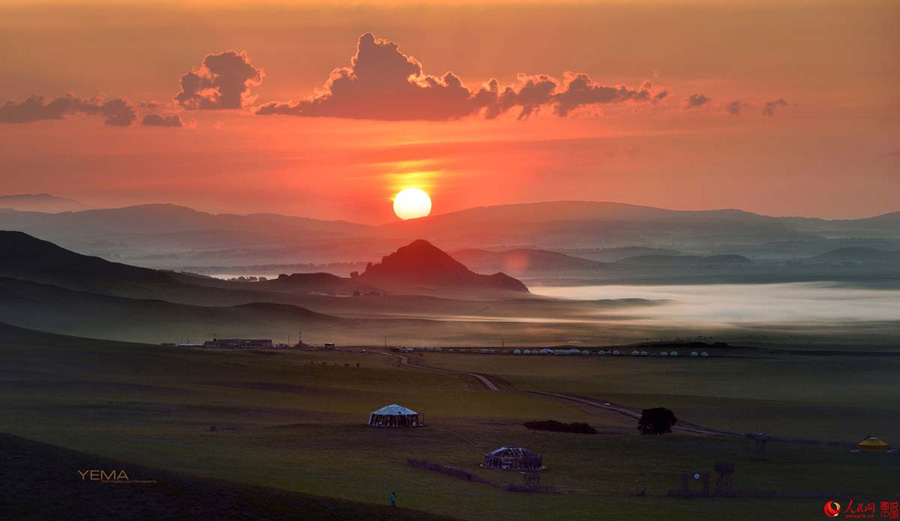 Intoxicating early autumn scenery in northern China