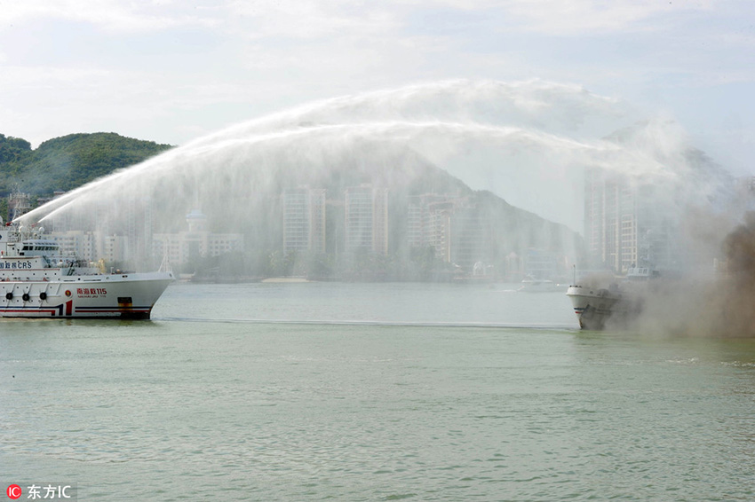 Integrated rescue drill held in Hainan