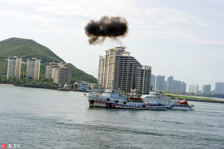 Integrated rescue drill held in Hainan