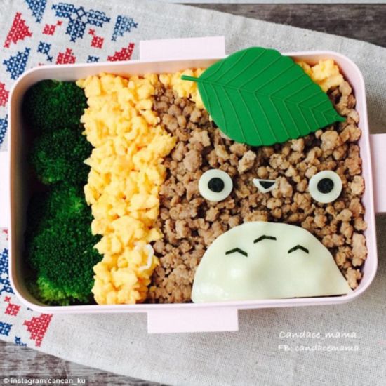 Mother prepares 'cartoon lunches' to encourage daughters to make friends