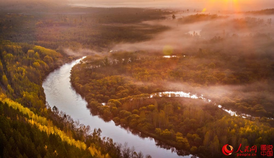 Breathtaking autumn scenery of Greater Khingan 